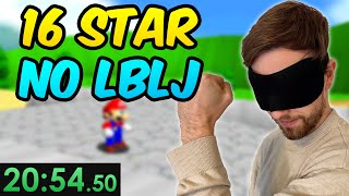 I Beat the Blindfolded SM64  16 Star No LBLJ World Record [upl. by Urbana573]