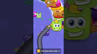 wormszone games wormssnakehighscore wormszonebiggestsnake gaming slither snake shortsfeed [upl. by Juline]