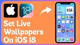 How Set Live Wallpapers on iPhone iOS 18 [upl. by Brahear823]