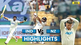 Ind vs Nz Highlights New Zealand Need 107 Runs To Win Against India  Sarfaraz Khan  Rishabh Pant [upl. by Aaberg]