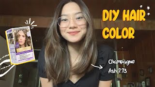 get unready with me  diy hair color  LOreal [upl. by Ajim]