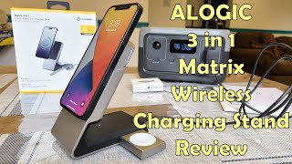 ALOGIC 3 in 1 Matrix MagSafe Wireless Charging Stand Review [upl. by Calderon901]