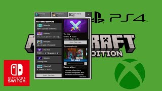 Tuto rejoindre des serveurs minecraft bedrock édition PS4XBOXSWITCH 2024 [upl. by Piper]