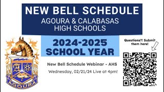 New Bell Schedule Webinar  AHS [upl. by Gabrila19]