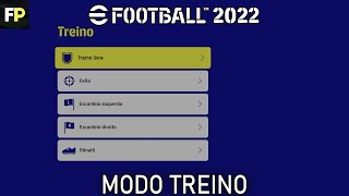 Efootball 2022  Como jogar o modo treino e trocar de time nele [upl. by Mossolb292]