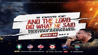 AND THE LORD DID WHAT HE SAID DAY 2  NSPPD  12TH NOV 2024 [upl. by Enutrof]