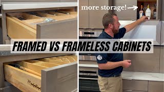 Framed vs Frameless Cabinets  Which Is Better [upl. by Hoye963]