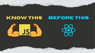 You Need To Know This In Javascript Before Diving Into React [upl. by Aylmar]