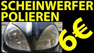 TEST Scheinwerfer polieren für nur 6€ [upl. by Herve]