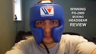 WINNING FG2900 boxing Headgear Review by ratethisgear [upl. by Aneehsal562]