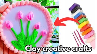 Create Stunning Clay Wall Mates  Easy DIY Home Decor Craft [upl. by Ayotas]