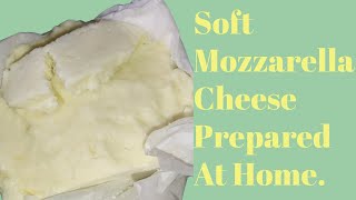 SOFT MOZZARELLA CHEESE 🌟  EASY CHEESE RECIPE  PREPARED AT HOME  CHEESY CHEESE [upl. by Errol]