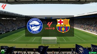 ALAVÉS vs BARCELONA  LA LIGA  EA FC25  PSD1EZ [upl. by Eidoj]