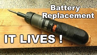 Black and Decker 9019 screwdriver  Lithium Battery Replacement [upl. by Greg]