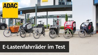 ELastenfahrräder im Test 2022 Sicherheit Kindertransport amp mehr  ADAC [upl. by Ott146]