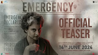 Emergency Announcement  Kangana Ranaut  Manikarnika Films  Zee Studios  In Cinemas 14 June 2024 [upl. by Ahsikrats]