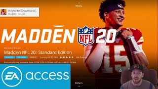 How to download MADDEN 20 on EA ACCESS PS4  MADDEN 20 [upl. by Ailedroc]