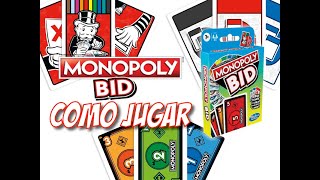 Monopoly Bid Cómo JugarTutorial [upl. by Oizirbaf]