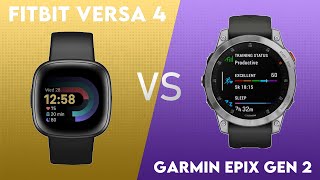 Fitbit Versa 4 vs Garmin Epix Gen 2 Comparison [upl. by Lucius]