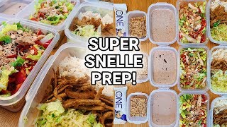 Meal Prep With Me Geen tijd Maak dit Vega shoarma  Kipsalade amp Havermout [upl. by Steinman848]