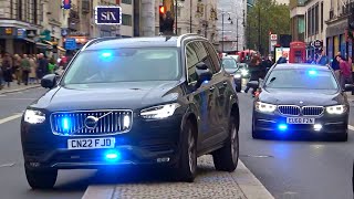 Unmarked police Volvo XC90 and BMW 5 series emergency lights  sirens [upl. by Etnasa]