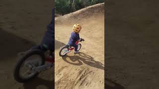 20 Month Old at Elings Park BMX track in Santa Barbara [upl. by Eninej134]