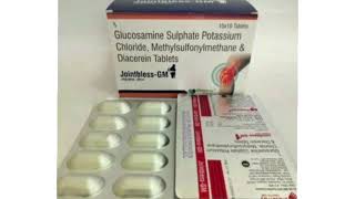 Jointbless GM Tablets Glucosamine Sulphate Potassium Chloride Methylsulfonylmethane amp Diacerein [upl. by Jacqueline]