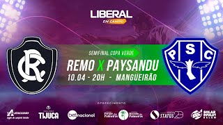 REMO 1 X 1 PAYSANDU AO VIVO  SEMIFINAL DA COPA VERDE VOLTA [upl. by Brynna]