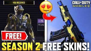 Season 2 All FREE Skins  Free Character Skins  Free Legendary M4  Free CP in COD Mobile S2 2024 [upl. by Lasley]