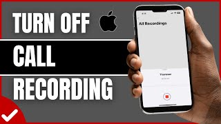 How To Turn OFF Call Recording On iPhone Full Guide [upl. by Ida]