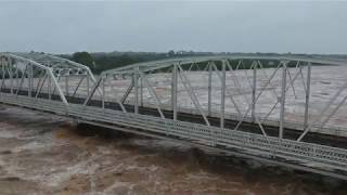 Flooding at the Inks Bridge  Llano Tx  October 16 2018 [upl. by Naerol803]