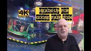 Nottingham Goose Fair 2024 – visit 1 heads up dustslimswing [upl. by Fruin]