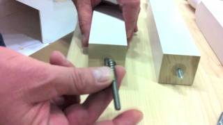 Cooper Stairworks Tips amp Techniques  Installing Balusters Using Threaded Inserts [upl. by Barbuto]