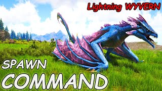 Lightning Wyvern ARK Spawn COMMAND  How To SUMMON Lightning Wyvern ARK Code [upl. by Nihhi618]