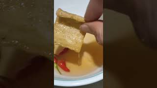 ASMR EATING CRACKLINGS WITH SPICY VINEGAR🌶️🌶️🌶️ asmr amazingsounds asmreating crackling shorts [upl. by Halimaj290]