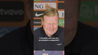 Wat vindt Koeman van de transfer van Memphis Depay naar Brazilië 🤔 koeman memphisdepay oranje [upl. by Aivat]