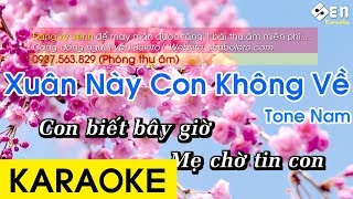 Xuân Này Con Không Về  Karaoke Beat Chuẩn [upl. by Nahtannoj]