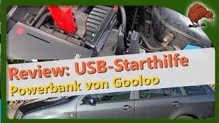 Review Powerbank mit Starthilfe fürs Auto – Gooloo Starthilfe 1200A 12 V [upl. by Iznil]