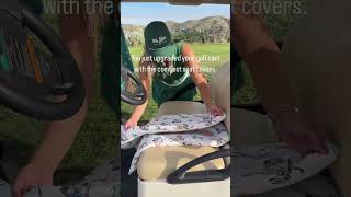 Upgrade your golf cart with our Universal Golf Cart Seat Covers designed for comfort [upl. by Ivan]