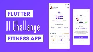 Flutter UI Challange  Fitness App [upl. by Constancy]