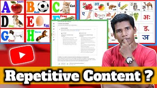 Kids YouTube Channel Repetitive Content  How To Solve Repetitive Content Problems [upl. by Daile]