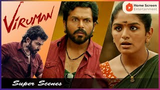 Viruman Movie Scenes  Aditi shows Karthi her attitude  Karthi  Aditi Shankar  Soori  Rajkiran [upl. by Baten]