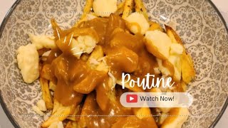 Authentic Poutine Gravy Recipe  How To Make Chicken Fries Poutine [upl. by Elleimac342]