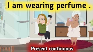 Present continuous English conversation  Present continuous tense  Learn English [upl. by Niatsirk583]