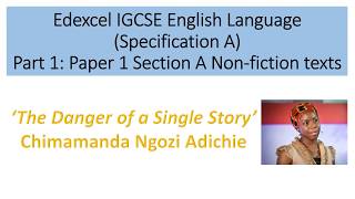 Analysis of The Danger of a Single Story by Chimamanda Ngozi Adichie [upl. by Haiacim]