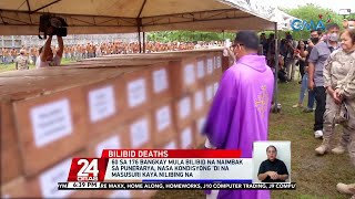 60 sa 176 bangkay mula bilibid na naimbak sa punerarya nasa kondisyong di na masusuri  24 Oras [upl. by Aniahs]