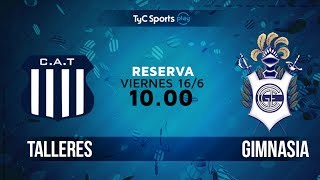 Torneo de Reserva Talleres vs Gimnasia l ReservaEnTyC [upl. by Anilegnave]