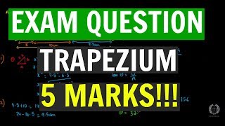 EXAM QUESTION  Trapezium  Trigonometry [upl. by Evangelia]