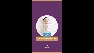 Here’s 2 swaddling techniques  Quick Tips For New Parents [upl. by Amalle]