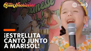 ¡Estrellita canta en un escenario junto a Marisol  Ojitos Hechiceros 20022018 [upl. by Oniluap]